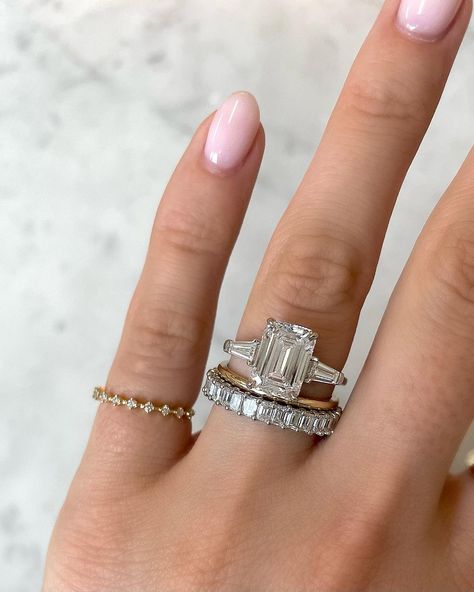 File this under wedding band inspo. 💎 Which pairing is your favorite - 1, 2, or 3? Thinking the third is mine. | Instagram Ring Concierge, Wedding Aesthetic, Ring Ideas, Unique Rings, Wedding Band, Wedding Ring, Wedding Bands, Band, Ring