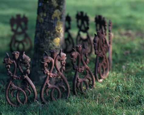 Witchy Garden, Goth Garden, Gothic Garden, Witch Garden, Stone Fountains, Garden Arches, Landscape Edging, Lawn Edging, Garden Edging