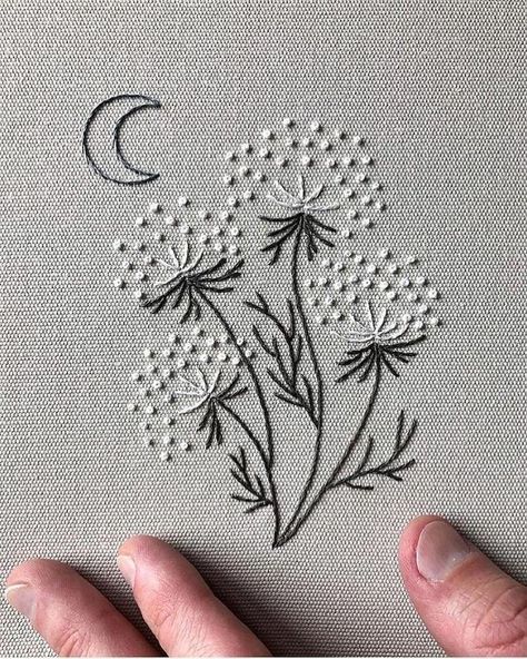 Embroidery Stitches Flowers, Embroidery Stitches Beginner, Hand Embroidery Patterns Free, Desain Quilling, Embroidery Stitches Tutorial, Embroidery Patterns Vintage, Pola Sulam, Embroidery Flowers Pattern, Embroidery Patterns Free