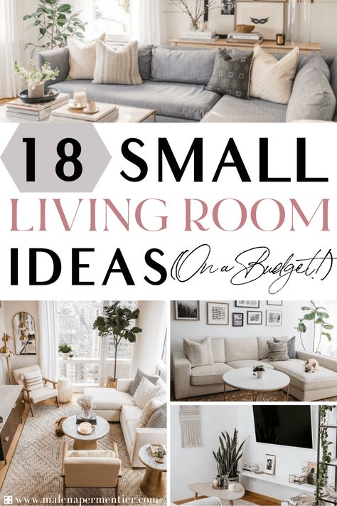 Small Living Room: The 18 Best Ideas (On a Budget!) Man Home Decor, Living Room Ideas On A Budget, Room Ideas On A Budget, Small Living Room Layout, Living Tv, Apartment Decoration, Small Living Room Ideas, Small Apartment Living Room, Small Living Room Decor