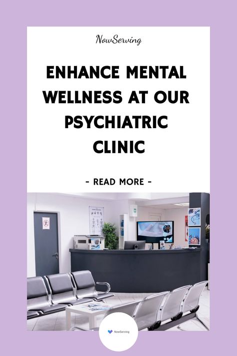 Modern clinic waiting area with chairs and health-related promotional poster promoting mental wellness. Seeking Therapy, Mental Health Clinic, Wellness Clinic, Health Podcast, Health Clinic, Private Hospitals, Medication Management, Mental Health Services, Mental Health Care