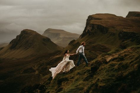 Mountain Photoshoot, Ethereal Bride, Scottish Elopement, Scotland Elopement, Scotland Wedding, Scottish Wedding, Mountain Elopement, Photography Aesthetic, Adventure Wedding