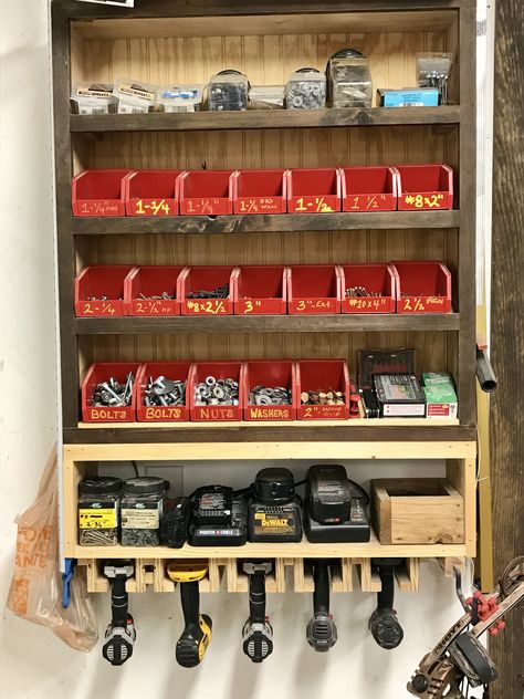 Bolt And Nut Storage Ideas, Screws And Nails Organization, Nuts And Bolts Organization, Nuts And Bolts Storage Ideas, Nail And Screw Organization Ideas, Screws Organization Ideas, Bolt Organizer, Screw Storage Ideas, Miter Station