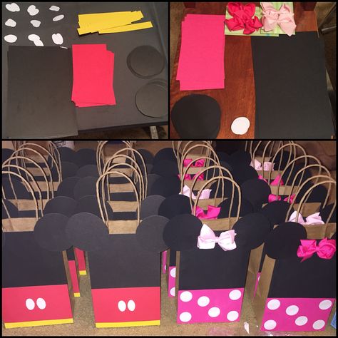 Made these goody bags for a 2 year old boys birthday party #DIY #AustinTexas… Birthday Ideas For Boys, 4de Verjaardag, Minnie Mouse Party Decorations, Mickey Mouse Bday, Minnie Mouse Birthday Party Decorations, Minnie Mouse First Birthday, Birthday Party Diy, Minnie Mouse 1st Birthday, Boys Birthday Party