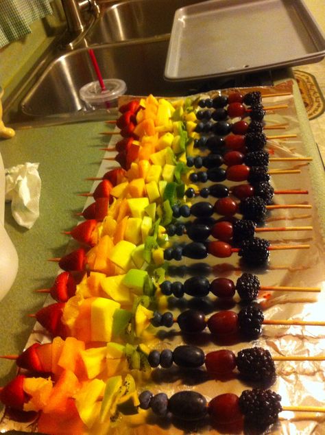 Color wheel project, fruit cabobs! Color Wheel Projects Cosmetology Hair, 3d Color Wheel Projects Ideas, Color Wheel Art Projects Cosmetology, Color Wheel Projects Cosmetology, Color Wheel Project, Cosmetology Instructor, Color Wheel Art Projects, Tooth Party, Color Wheel Projects