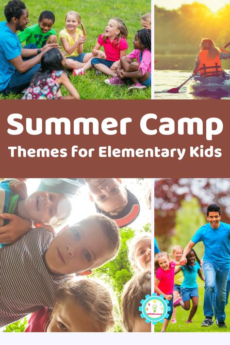 Summer Camp Daily Activities, Fun Themes For Summer Camp, Daycamp Activities For Kids, Camp Week Themes, Elementary Theme Days, Summer Camp Director, Christian Summer Camp Themes, Camp Themes Summer, Summer Camp Ideas Themes