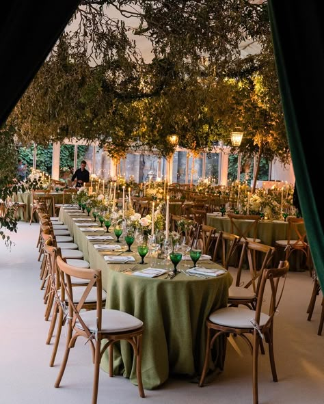 All posts • Instagram Greenery Wedding Theme, Reception Looks, 21 Dinner, Wedding Layout, Wedding Dinner Party, Event Design Ideas, Garden Theme Wedding, Beautiful Tablescapes, Reception Look