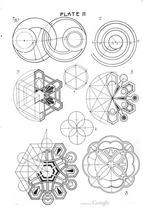 The New Art Geometry: or, Geometrical Drawing Applied to Design : Steeley, Frank : Free Download, Borrow, and Streaming : Internet Archive Fractal Art Geometric Drawing, Geometrical Drawing, Pentagon Design, Scared Geometry, Mandala Sketch, Mandala Book, Sacred Geometry Patterns, Geometric Design Art, Geometric Mandala