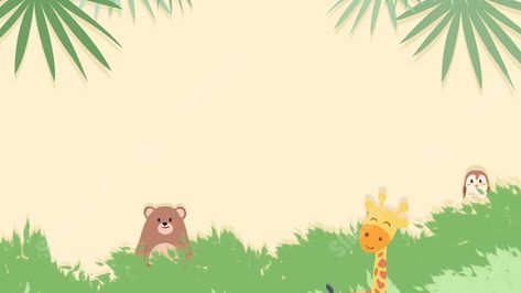 animal jungle green forest nature cute Forest Ppt Background, Cute Powerpoint Background, Cute Powerpoint, Cute Background, Animal Jungle, Ppt Background, Slide Background, Presentation Backgrounds, Powerpoint Background