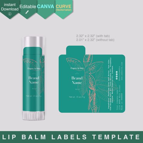 Lip balm labels template 2024 Lip Gloss Labels, Lip Balm Labels Template, Chapstick Labels, Lip Balm Brands, Lip Balm Labels, Color Lip Balm, Organic Lip Balm, Crafts Videos, Theobroma Cacao