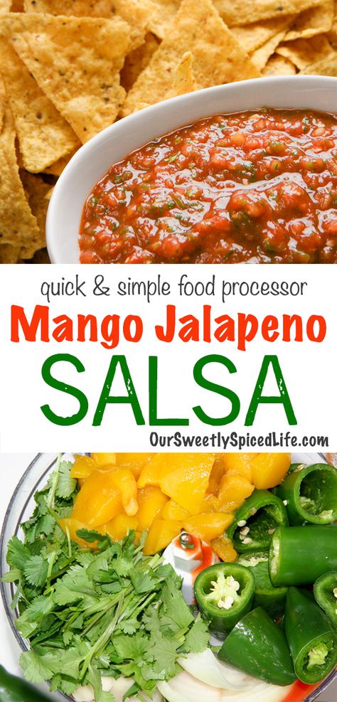 Salsa Recipe With Fresh Tomatoes, Mango Jalapeno Salsa, Spicy Salsa Recipe, Jalapeno Salsa Recipe, Recipe With Fresh Tomatoes, Blender Salsa, Healthy Homemade Snacks, Mango Salsa Recipes, Fresh Tomato Recipes