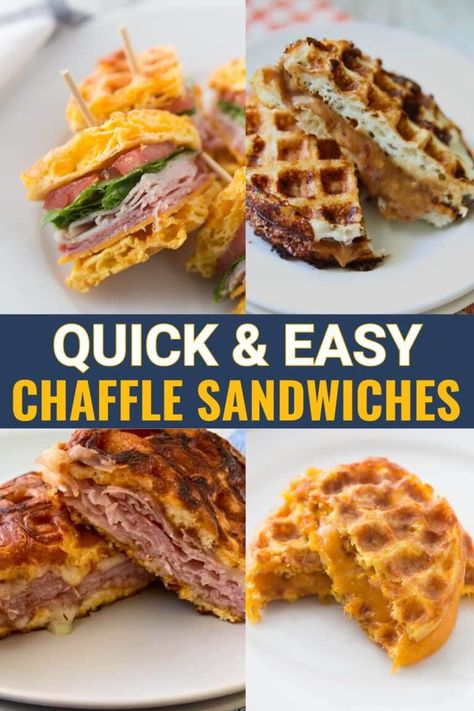 Savory Chaffles Recipe, Chaffle Sandwich, Kasey Trenum, Low Carb Sandwiches, Keto Chaffle, Bariatric Eating, Low Carbs, Recipes Breakfast, Keto Meals