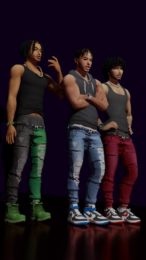 Sims 4 Black Male Cc Clothing Jeans, Sims 4 Cc Men Jeans, Sims 4 Cc Clothes Male Urban Patreon, Sims 4 Urban Male Cc, Urban Cc Finds, Sims 4 Men Clothing, Urban Male, Sneakerhead Room, Sims 4 Male Clothes