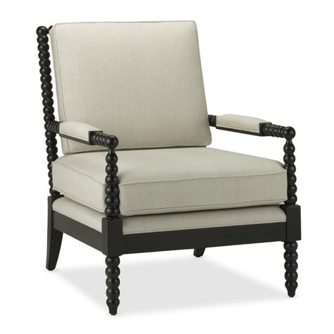 Wide Armchair, Spindle Chair, Jenny Lind, Coastal Living Rooms, Williams Sonoma Home, Living Room Furniture Chairs, Wing Chair, Accent Chairs For Living Room, Williams Sonoma