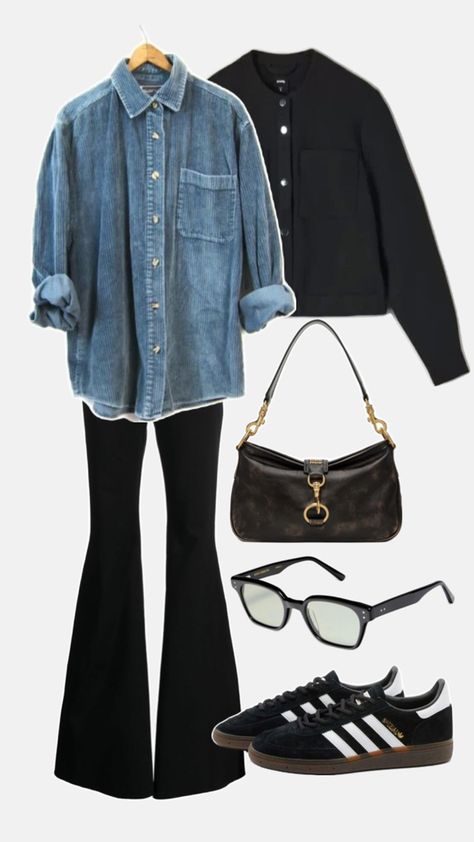 Denim Shirt Outfit, Looks Adidas, Look Jean, Mode Inspo, Looks Chic, 가을 패션, Looks Style, Mode Inspiration, Lookbook Outfits