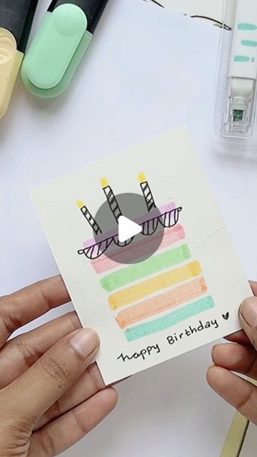 well wisher DIY on Instagram: "Easy happy birthday cards . . . . #birthday #birthdaycard" Happy Birthday Card Easy Simple, Easy Happy Birthday Cards, October 7, Cards Birthday, Happy Birthday Cards, Birthday Cards, Happy Birthday, Birthday, On Instagram