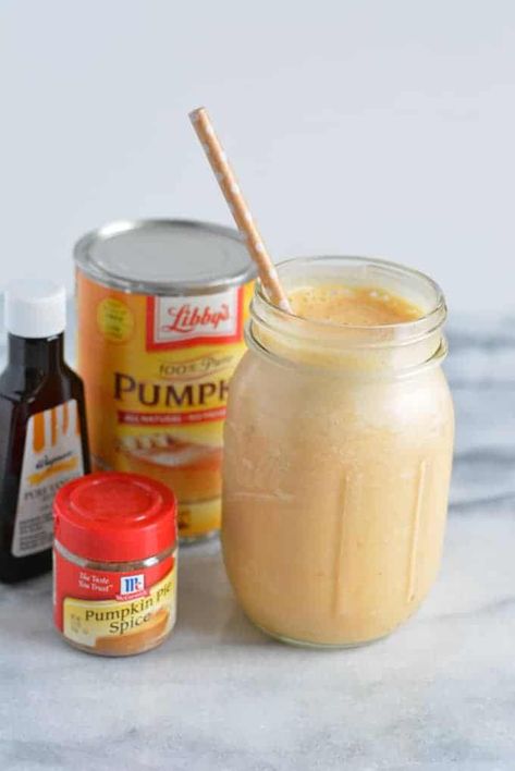 Pumpkin Pie Protein Shake, Pumpkin Protein Shake, Pumpkin Pie Shake, Pumpkin Pie Protein, Pumpkin Spice Smoothie, Pumpkin Pie Smoothie, Pumpkin Smoothie, Protein Smoothies, Protein Shake Recipes