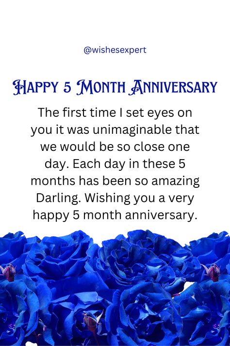 Happy 5 Month Anniversary Wishes For Him or Her Happy 5 Month Anniversary, 5th Anniversary Quotes, 5 Year Anniversary Quotes, Anniversary Wishes For Him, Happy 5 Year Anniversary, 5 Month Anniversary, Anniversary Quotes For Her, Year Anniversary Quotes, Anniversary Quotes For Wife