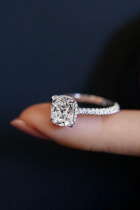 Traditional Wedding Rings, Cushion Cut Diamond, Cushion Cut Engagement Ring, Wedding Rings Halo, Round Engagement Rings, Wedding Rings Solitaire, Princess Cut Engagement Rings, Dream Engagement, Wedding Rings Unique