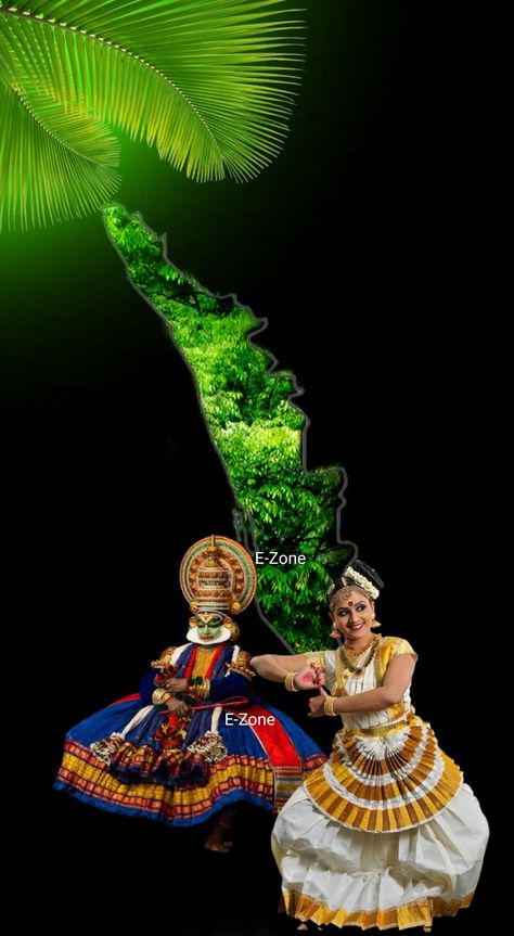 Kerala Piravi Images, Kerala Piravi Poster, Frocks For Women Party, Kerala Piravi, Onam Images, Indian Dances, Cute Morning Quotes, Hd Cover Photos, Kerala Travel