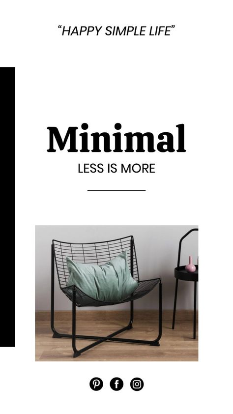 Simple Minimal Interior Design Instagram Story Interior Design Instagram Story, Interior Deisgn, Interior Design Instagram, Minimal Interior, Minimal Interior Design, Stories Design, Minimalism Interior, Simple Stories, Instagram Story Template