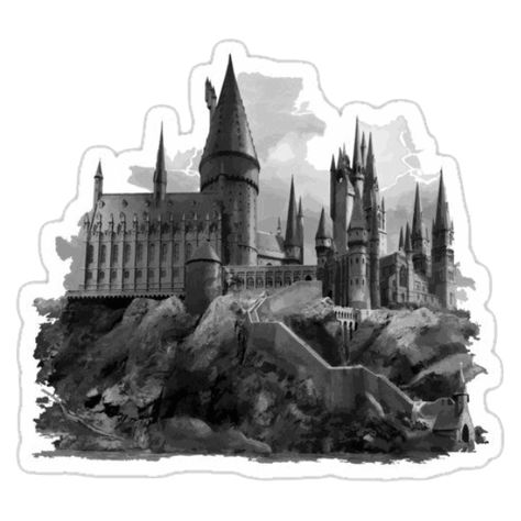 Harry Potter Sticker, Stickers Harry Potter, Dark Stickers, Imprimibles Harry Potter, Harry Potter Stickers, Harry Potter Room Decor, Harry Potter Background, School Of Witchcraft, Black And White Stickers