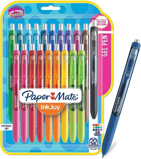 Inkjoy Pens, Papermate Inkjoy Gel Pens, Gel Pens Coloring, Flair Pens, Erasable Gel Pens, Cute Easy Doodles, Cool School Supplies, Paper Mate, Stabilo Boss