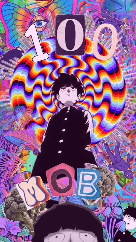 Mob Psycho 100 #mobpsycho100 #mp100 #shigeo #shigeokageyama #anime #manga #psychedelic Kageyama Mob, Shigeo Kageyama, Trippy Iphone Wallpaper, Mob Physco 100, Cyberpunk Anime, One Piece Comic, Cool Wallpapers Art, Neon Genesis Evangelion, Art Sketchbook