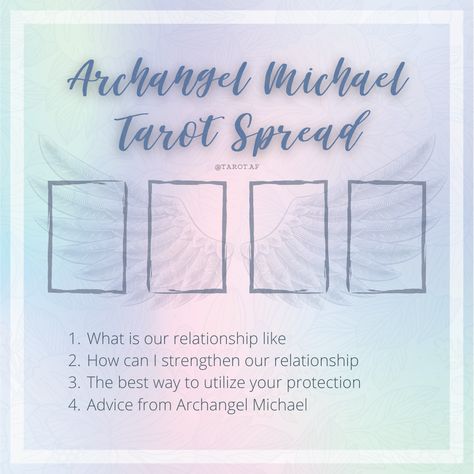 Angel Tarot Spreads, Witchy Cabinet, Health Dashboard, Spells Symbols, Arch Angel Michael, Spiritual Notebook, Tarot Card Layouts, Oracle Spreads, Oracle Card Spreads