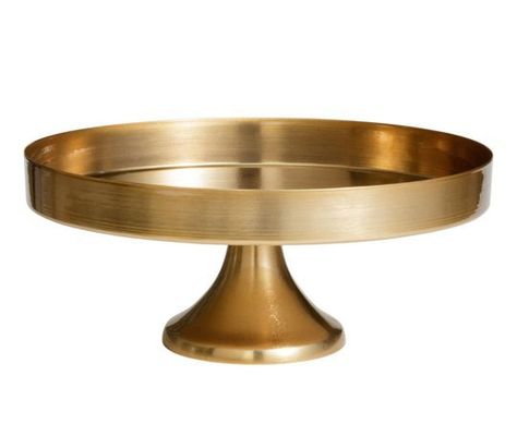 Bakers, Treat Yourselves with One of These 5 Fine Cake Stands — Faith's Daily Find 10.30.15 Gold Cake Stand, Round Cake Stand, Round Cake, H&m Home, Cake Stands, Cake Plates, Bed Decor, Kitchen Stuff, Home Decor Furniture