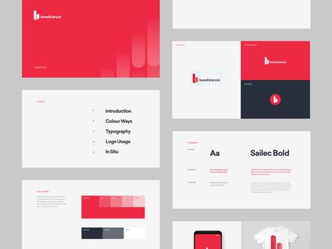 Beneficiary.io Brand Kit layout style pages guide guidelines patterns type red kit brand branding Logo Guidelines, Brand Guidelines Design, Brand Identity Guidelines, Style Guide Design, Identity Design Inspiration, Brand Manual, Identity System, Brand Presentation, Corporate Identity Design