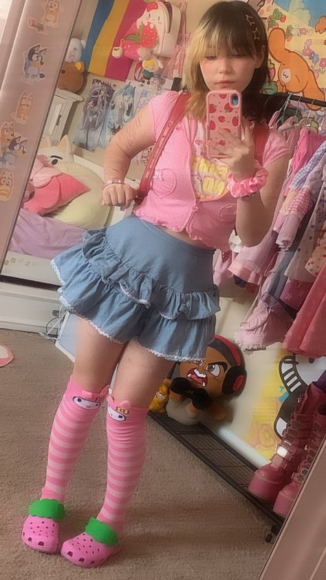 Kawaii Kei Outfit, Cute Core Fashion, Mezzo Piano Outfit, Cluttercore Outfit, Kawaii Style Outfits, Gurokawaii Fashion, Casual Kawaii Outfits, Kawaiicore Fashion, Cutecore Fashion