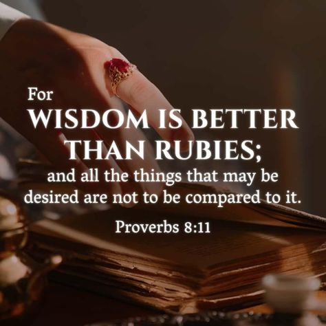 Proverbs 8:11, Bible Trivia, Bible King James Version, Bible Facts, Jesus Is Lord, King James Version, Holy Bible, Words Of Encouragement, Word Of God