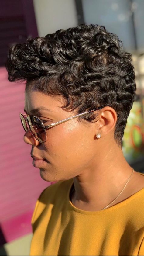 Natural Hair Pixie Cut, Natural Hair Haircuts, Short Haircuts For Black Women, Short Relaxed Hairstyles, Haircuts 2024, Black Women Short Hairstyles, Black Hair Short Cuts, Short Shaved Hairstyles, Haircuts For Black Women