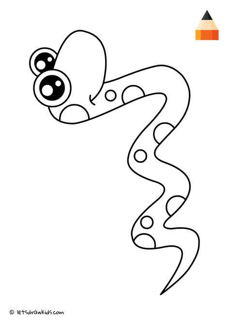 Snake Colouring Pages, Snake Clipart Black And White, Snake Template Free Printable, Snake Coloring Pages Free Printable, Snake Cartoon Drawing, Drawing Of Snake, Snake Worksheet, Snake Crafts For Kids, Snake Drawing Sketches