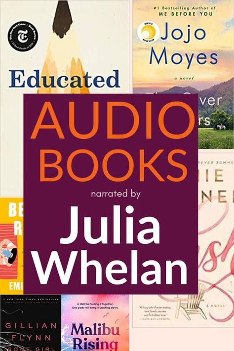 best narrated audiobooks Tara Westover, Audiobook Narrator, The Four Winds, Malibu Rising, Taylor Jenkins Reid, Must Read Novels, Best Audiobooks, Kristin Hannah, Emily Henry