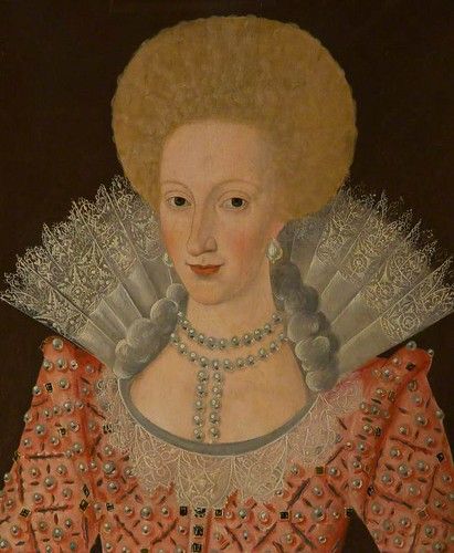 Anne of Denmark, Queen of Britain, Wife of King James I (c) The National Trust for Scotland, Falkland Palace & Garden; Supplied by The Public Catalogue Foundation Jacobean Portraits, Anne Of Denmark, House Of Stuart, Elizabethan Fashion, King James I, Modern Costumes, Tudor History, Palace Garden, Scotland Uk