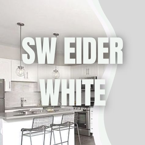 Eider White Color Palette, Sherwin Williams Eider White Cabinets, Eider White Kitchen Cabinets, Eider White Cabinets, Sw Eider White, Eider White, Choosing Paint Colours, Choosing Paint, Paint Techniques