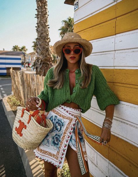 summer outfit, summer aesthetic, summer inspo, summertime, vacation outfit, vacation inspo, desert outfit, beach outfit, cute outfit, outfit idea, Straw Hats Outfit, Pool Party Fashion, Edgy Summer Outfits, Pool Outfits, Pool Party Outfits, Vibrant Dress, Summer Holiday Outfits, Italy Outfits, Women Formals