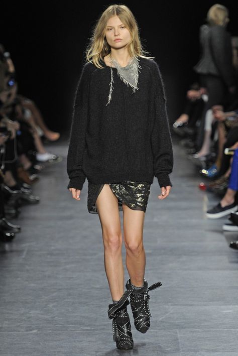 Obsessed Love, 2014 Runway, 2014 Fashion Trends, 2014 Fashion, Fashion Images, 2015 Fashion, Fall 2014, Black Outfit, Isabel Marant