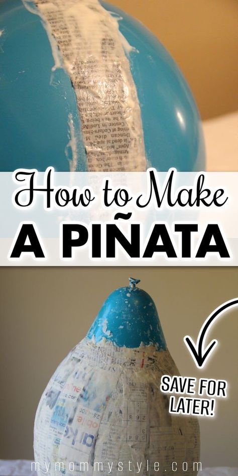 Make your own piñata! This is a simple DIY project that anyone can do! With only a few household ingredients you can make an epic party piñata!! Everyone will love breaking it open! Try this project for your next birthday party! How To Make A Pinata, Homemade Pinata, How To Make Pinata, Mommy Inspiration, Piñata Ideas, Birthday Traditions, Diy Pinata, Epic Party, Tootsie Roll