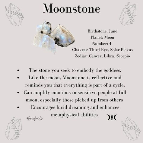 Healing Stones Meanings, Moonstone Meaning, Moonstone Properties, Raw Moonstone, Crystal Rainbow, Spiritual Journals, Crystal Guide, Crystal Goddess, Animal Symbolism