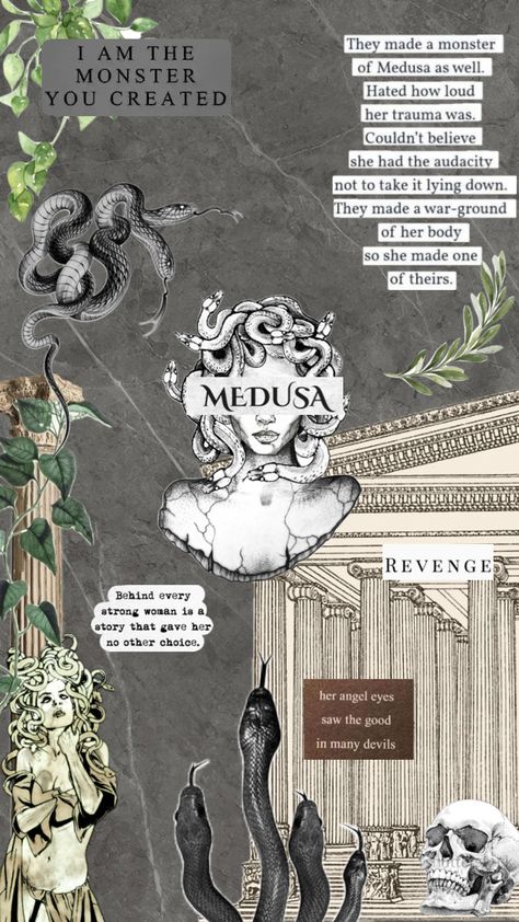 medusa 🐍✨ #aesthetic #medusa #greekmythology #medusaaesthetic #snakes #quotes Snakes Quotes, Medusa Quotes, Medusa Aesthetic, Greek Mythology Quotes, Goddess Magick, Greece Mythology, Medusa Art, Pretty Wallpapers Tumblr, Gothic Wallpaper