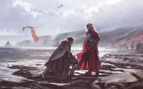 Torrhen Stark, known as the King Who Knelt, was a head of House Stark who reigned as King in the North until Aegon I Targaryen invaded Westeros with his dragons. Nymeria Sand, Chase Stone, Dragon Medieval, Witcher Wallpaper, Image Dbz, Fire And Blood, Asoiaf Art, King In The North, Jaime Lannister