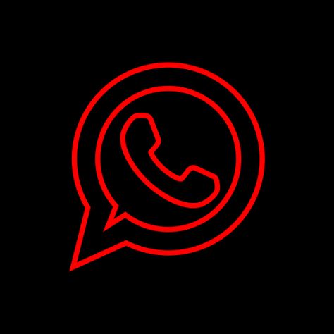 Iphone Wallpaper King, Neon Rouge, Social Media Icons Vector, Whatsapp Logo, Whatsapp Icon, Red And Black Wallpaper, App Store Icon, Red Icons, Application Iphone