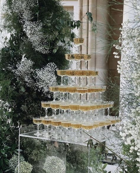 Dream Wedding Decorations, Champagne Tower, Dream Wedding Venues, European Wedding, Future Wedding Plans, Sydney Wedding, Wedding Drink, White Fox Boutique, Wedding Mood Board