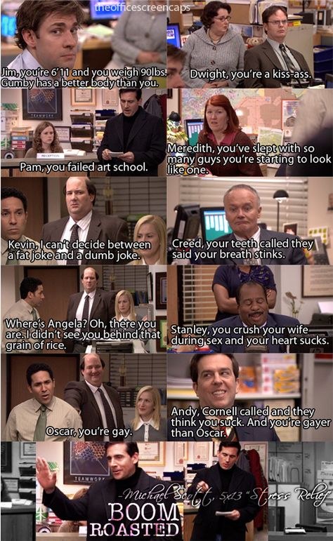 The Office! The Office Quotes, Boom Roasted, The Office Show, Office Memes, Office Quotes, Dunder Mifflin, Michael Scott, Office Humor, Tv Quotes