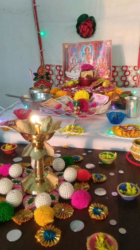 Dhanteras pujan Dhanteras Aesthetics, Dhanteras Puja Snap, Dhanteras Puja At Home, Dhanteras Decorations At Home, Dhanteras Pooja At Home, Dhanteras Snapchat Story, Dhanteras Pooja Decoration At Home, Dhanteras Snap, Dhanteras Decoration