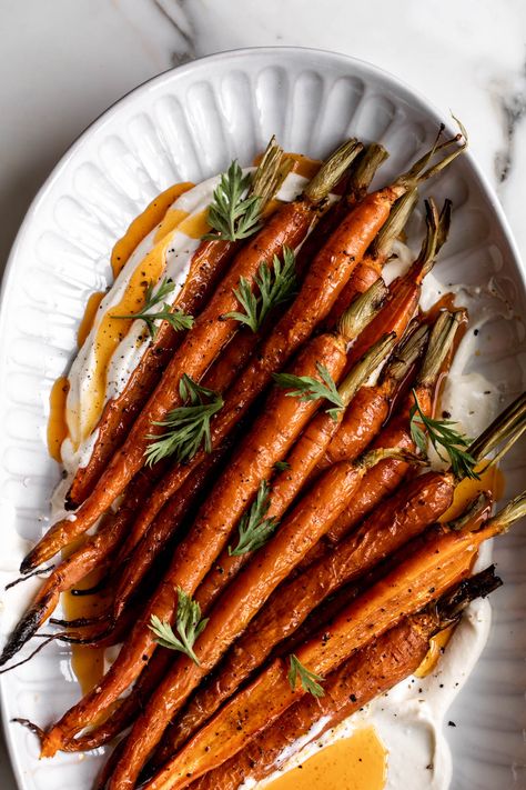 Easy Roasted Carrots, Chili Butter, Easy Thanksgiving Sides, Roasted Broccolini, Whipped Ricotta, Autumn Food, Xmas Dinner, Fall Session, Winter Dinner