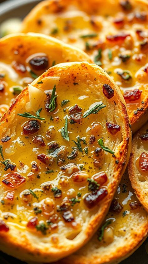 Roasted Garlic Bread with Herb-infused Olive Oil - Discover 15 mouthwatering Garlic Bread Recipes that will elevate any meal! From classic buttery favorites to cheesy, herb-infused delights, these easy-to-follow recipes will transform your dining experience. Perfect for home cooks and food enthusiasts, these irresistible garlic bread ideas are a must-try. Pin now for delicious inspiration! #GarlicBreadRecipes #FoodieTips Garlic Bread Ideas, Roasted Garlic Bread, Herb Infused Olive Oil, Pumpkin Dessert Recipes, Best Side Dish, Bread Ideas, Garlic Bread Recipe, Pumpkin Recipes Dessert, Infused Olive Oil